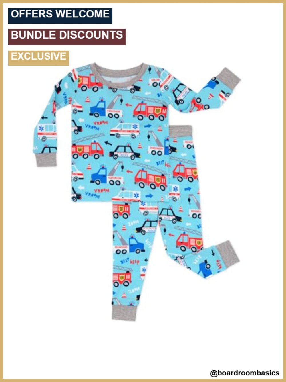 Little Sleepies Two-Piece Pajama Set Viscose from Bamboo Toddler